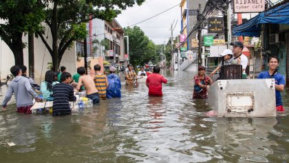 overstroming in Manila