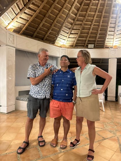 de slingers moet je zelf ophangen